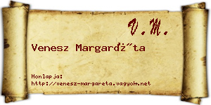 Venesz Margaréta névjegykártya
